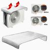 Air Conditioning Cover Outdoor Rainproof Sun-Resistant Aluminum Foil Dust Cover Protective Sleeve With Elastic Band Lifting Loop