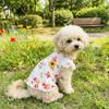 Mushroom Pattern Dog Princess Dresses Flutter Sleeve Summer Pet Skirt  Outings Activity