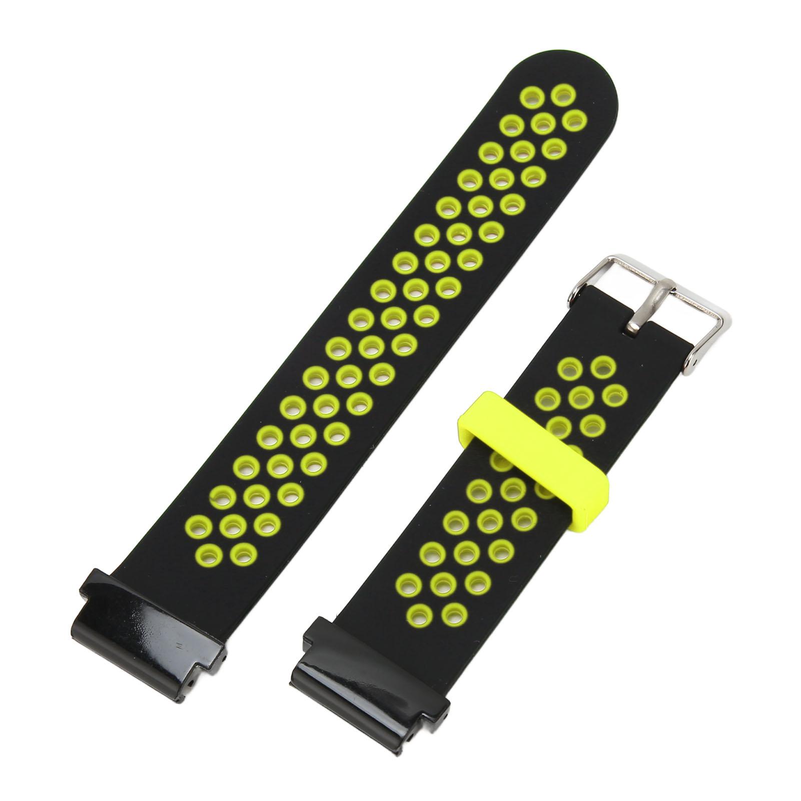 

20mm Silicone Watchband Breathable Water Resistant Comfortable Wrist Strap for Garmin Fenix 7S 6S 5S Black Red Black Green