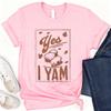 Shes My Sweet Potato I Yam Cotton TShirt Couples Holiday Matching Shirts for Husband and Wife Casual Short Sleeve Casual Tops