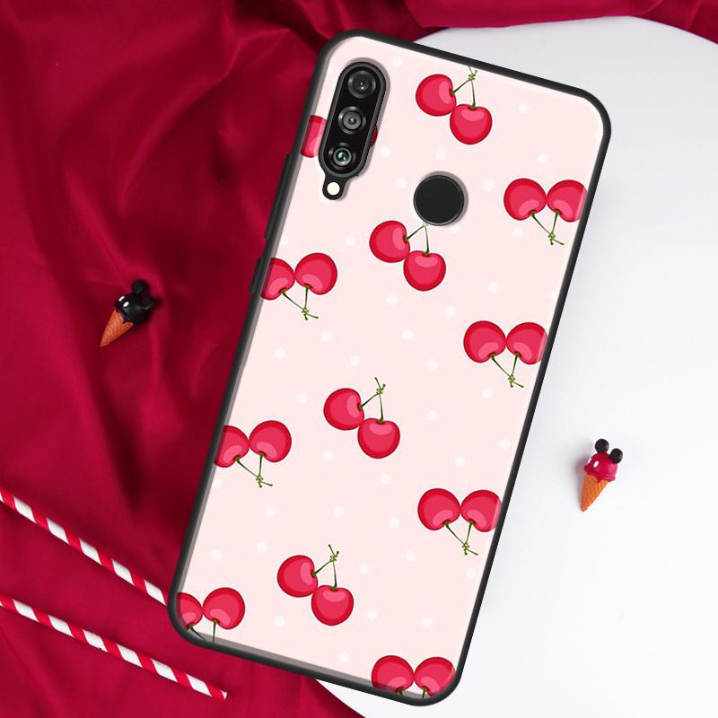 Kirschfrucht Süße Collage Für Huawei Nova 8i 7i 11i 12i 12s 9 10 SE Y90 Y60 Y70 Y72 Y61 Y91 P30 P40 Lite P60 Pro Hülle
