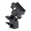Black Hot Shoe Flash Umbrella Holder Light Stand Bracket For Photo Video Photography