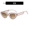 Fashion Cat Eye Sexy Shades Designer Famous s Women Men Retro Small Frame Square Sunglasses Uv400 lentes de sol mujer
