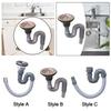 Kitchen Sink Drain Pipe Sewer Tube Sink Drain Assembly Drain Hose for Toilet Bathtub