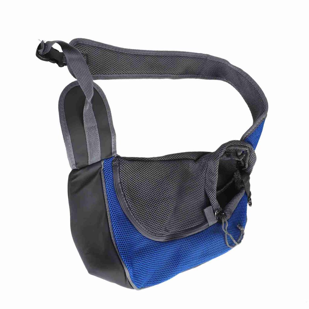 Pet Carrying Sling Breathable Large Zipper Opening Polyester Cat Puppy Shoulder Carrier Bag for