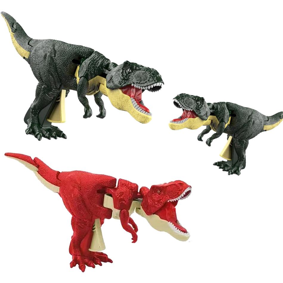 Children Decompression Dinosaur Zazaza Toy Decompression Toy Telescopic Swing Dino Model Kids