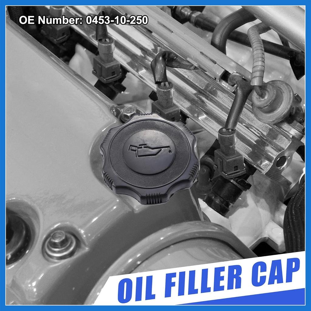 Engine Fuel Tank Cap Gas Oil Filler Plug Cover Replace 0453-10-250 for Mazda MX-6 1988-1997 for Mazda Millenia Miata Black Auto Accessories