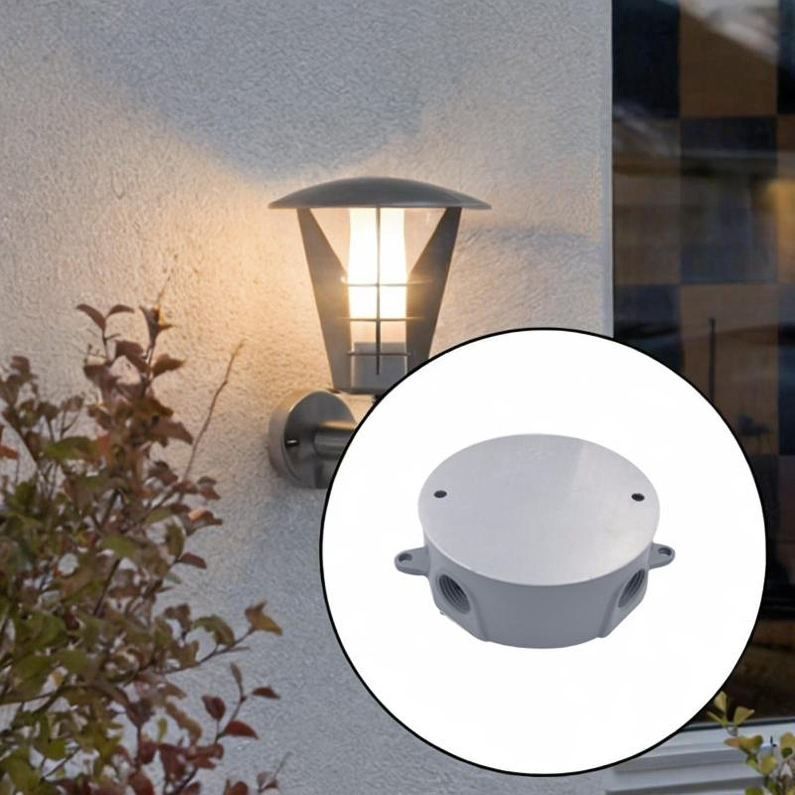 

Round Weatherproof Box Electrical Connection Project Case with Cover for Switch A