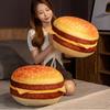 40cm Plyšová hračka Hamburger PP bavlna výplň Útulný dotyk Mäkký Krásny Vankúš na chrbát Spoločník na spanie Simulácia 3D Plyšový Burger