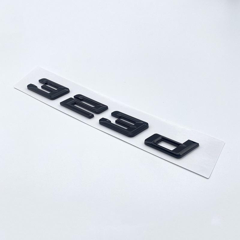 Insignias de Desplazamiento Trasero del Nuevo Serie 3 de BMW: Pegatinas 350d, 340d, 335d, 330d, 318d.