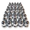 Lezalic Pointed Nut 33mm ISO Chrome Dress Up for Custom Dump and Decorative Trucks of 40 Caps, H60, Plated, American, Euro, Trucks, Trucks, (Set (+