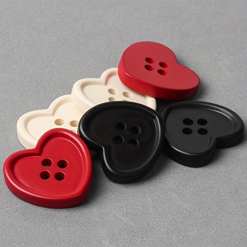 20Pcs/Set Buttons For Needlework Heart Sewing Button For Clothing Diy Accessories Decorative Craft Supplies