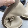 Johnature Handmade Genuine Leather Loafers Casual Women's Shoes Soft Soled Soft Cowhide Solid Color Flat Shoes