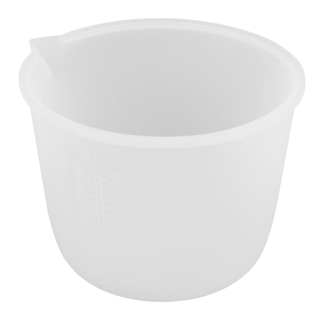 Large Silicone Measuring Cup 1000Ml Flexible Heat Resistant for Resin Casting DIY Crafts Silicone Mixing Cups with Clear Marks