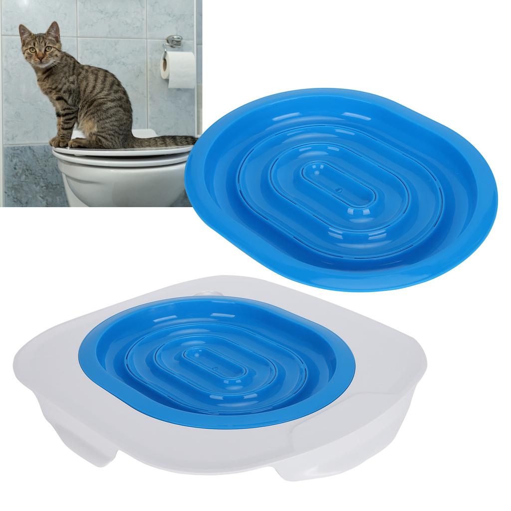 Evcil Kedi Tuvalet Eğitmeni Seti Plastik Güvenli Toksik Olmayan Adım Adım Tuvalet Eğitimi Sistemi