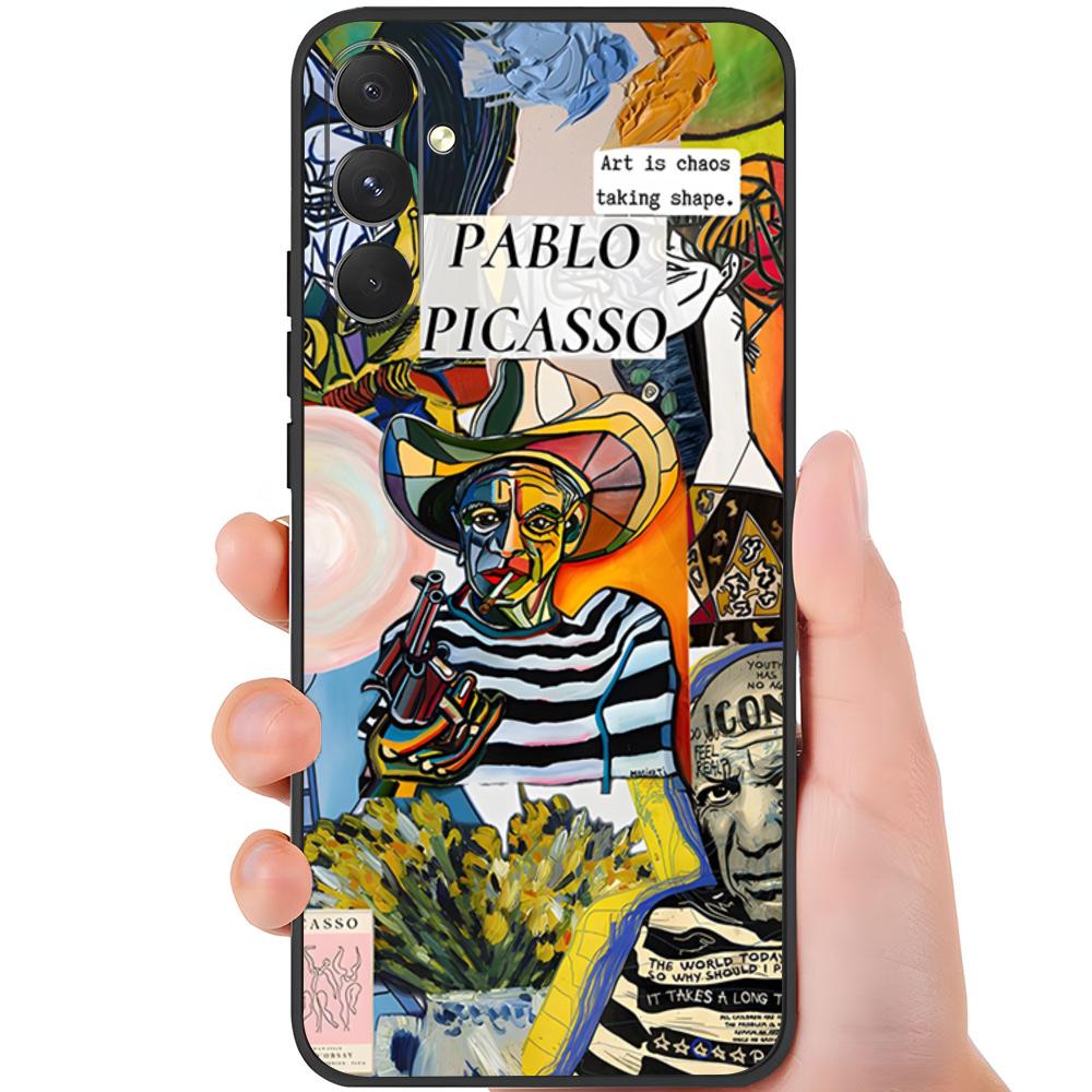 P-Picasso Abstract Art Painting Phone Case For Samsung A25 A13 A33 5G A54 A36 A35 A56 A52 A14 Shockproof Soft Cover Samsung A52