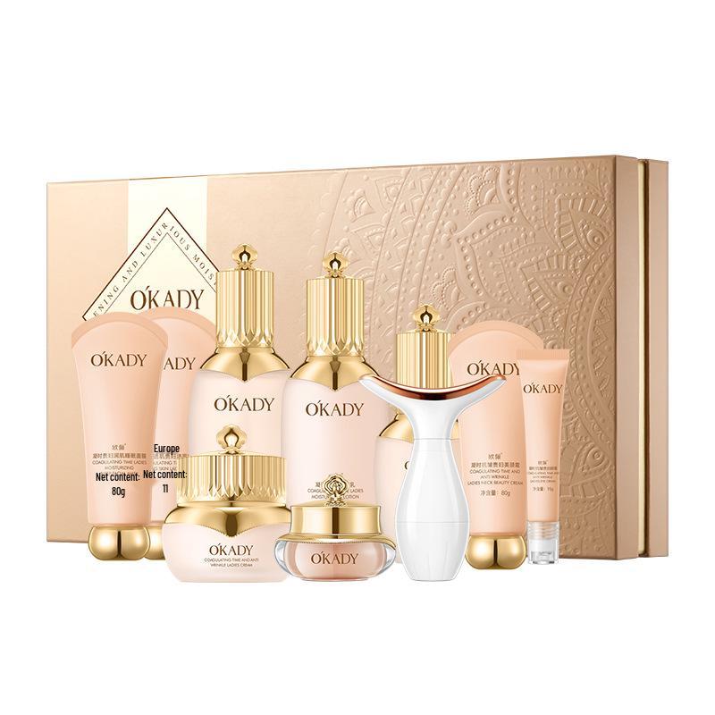 Oupe Straffendes Anti-Falten Hautpflege-Set: Feuchtigkeitsspendende und Faltenreduzierende Gesichtspflege für Frauen