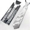 Stylish Sequined Suspenders for Men with Neck Tie Multiuse Costume Accessory Brace for Weddings and Holiday Celebration