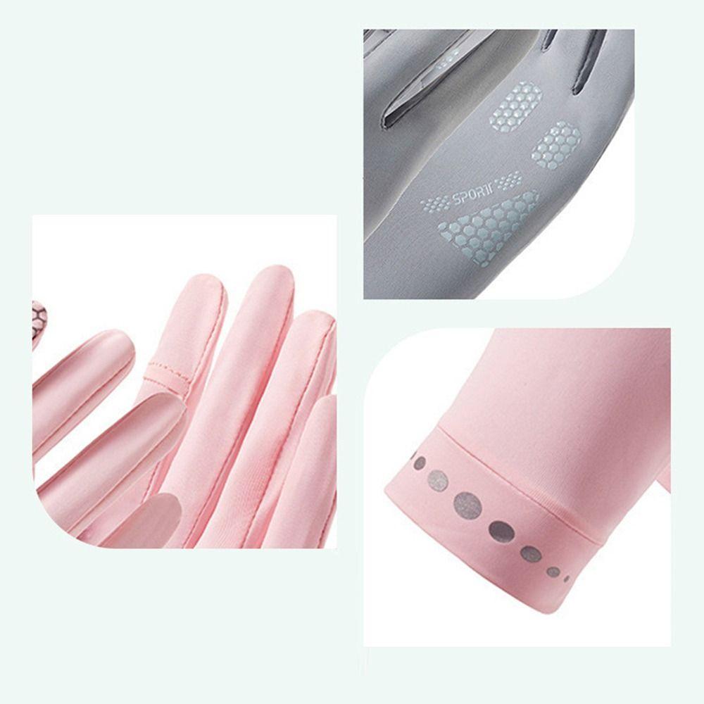 Thin Sunscreen Gloves Elastic Cycling Driving Gloves Fashion Sun Protection Gloves  Running Sports