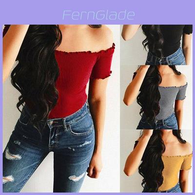 Elegant Women Summer Casual Off Shoulder Tank Top Vest Blouse For Effortless Style