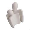 Abstract Character Ornament, Couples Sculptures Affectionate Embrace Statue for TV Stand
