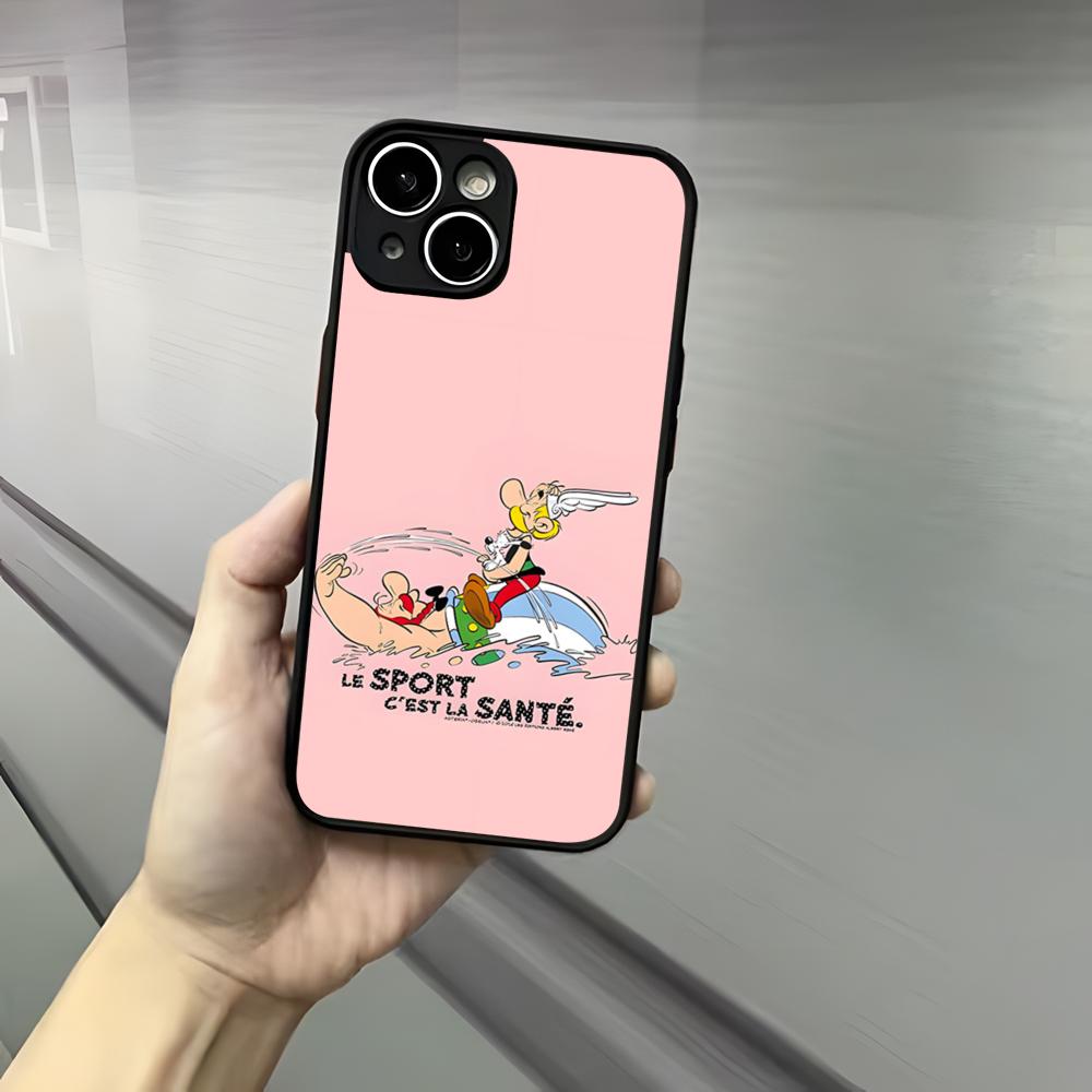 Asterix Y O-Obelix Phone Case For Iphone 17 16 15 14 13 12 Pro Max Xr Air Plus Skin Feel Black Hard Shell Cover iPhone 16 Pro