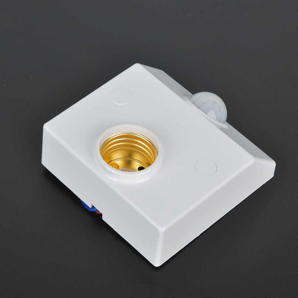 Infrared Sensor Motion Switch Adjustable E27 Light Socket for LED Bulb Appliances