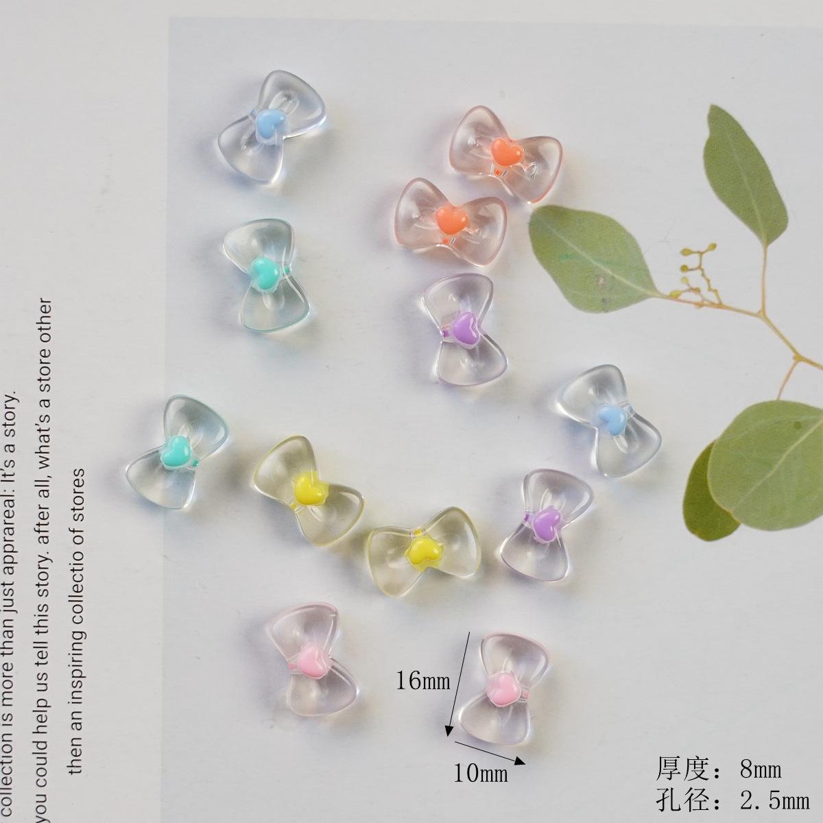 Cute sweet acrylic oil dripping cartoon accessories DIY handmade materials homemade mobile phone case keychain pendant