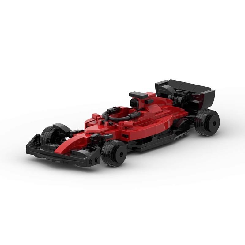 Formula 1 Racing Car Building Block Red Sports Car Model Assembly Toy Compatible Small Particle Set