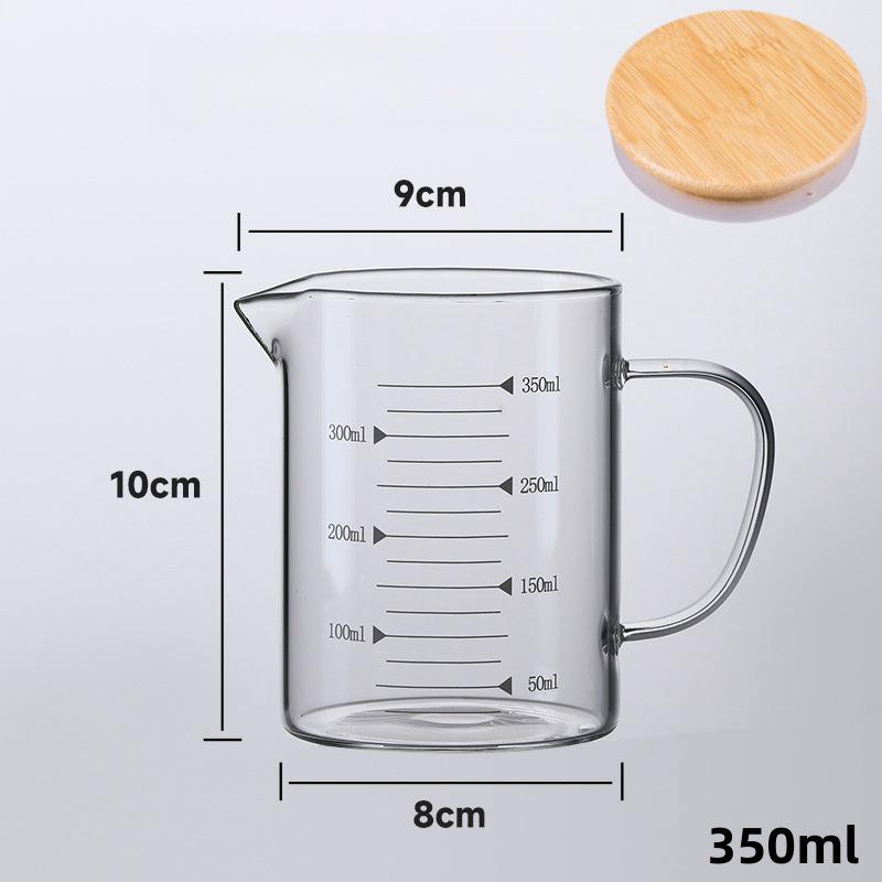 Large Capacity Borosilicate Glass Measuring Cup with Scale for Kitchen Use