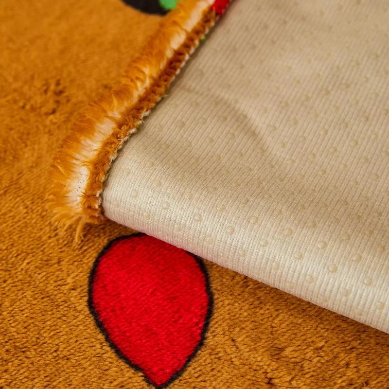 Vánoční flanelové potahy na pohovku Protiskluzová Zimní zateplená podložka na pohovku ručník do obýváku vánoční ozdobný chránič na pohovku univerzální