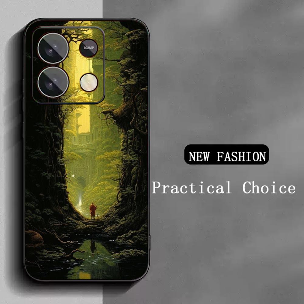 

Lord R-rings Rohir-rim cool ins Phone Case For Xiaomi Redmi Note 14 13 12 11 Pro Plus S 5G 14C A3 Soft Black Phone Cover Redmi A3x