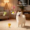 Durable Dog Chew Molar Toy Badminton Shape Training Stick Tough Bite Resistant Rubber Toy For Self Playing Boredom Relief