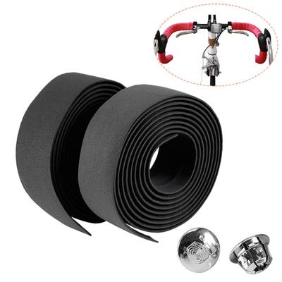 1 Paar Rennrad Sportfahrrad Kork Lenkerband Wicklung + 2 Lenkerstopfen