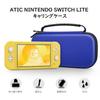 ATiC Nintendo Switch Lite Carrying Storage EVA Full Holds Switch Lite and 10 Game Cards for Easy Blue Case, Case, Bag, Material, Shockproof,