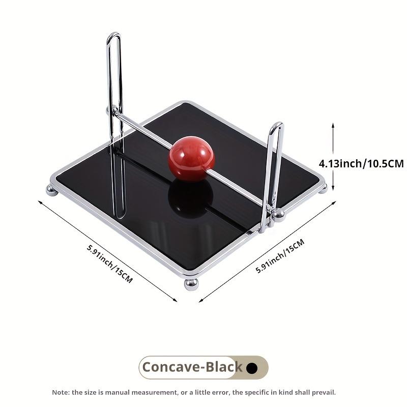 Vintage Luxury Square Tissue Holder with Ball Cream Style for Hotel Restaurant Tabletop Stand