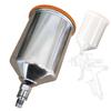 Paint Spray Pot for Anest Iwata 600ml Aluminium Cup Pneumatic Painting Spray Pot Replacement Cup for Automotive Furniture
