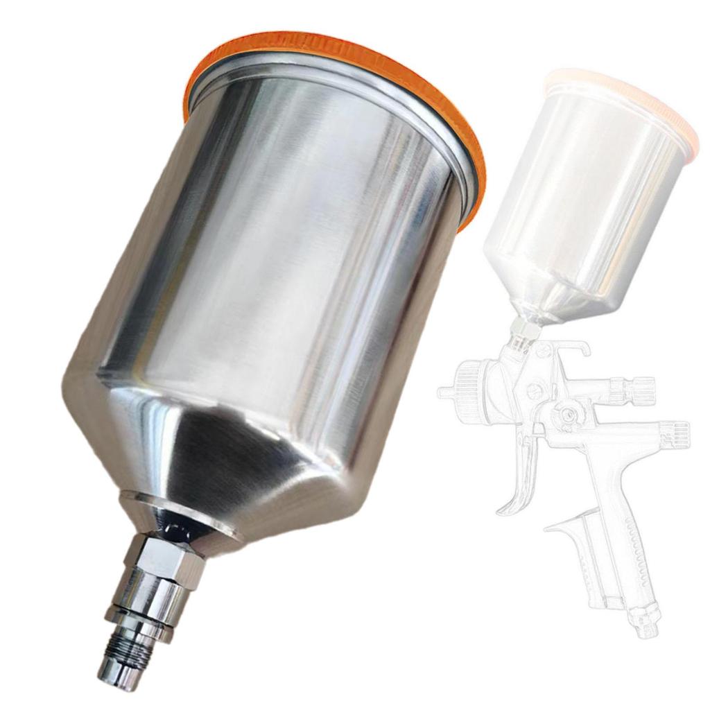 Paint Spray Pot for Anest Iwata 600ml Aluminium Cup Pneumatic Painting Spray Pot Replacement Cup for Automotive Furniture