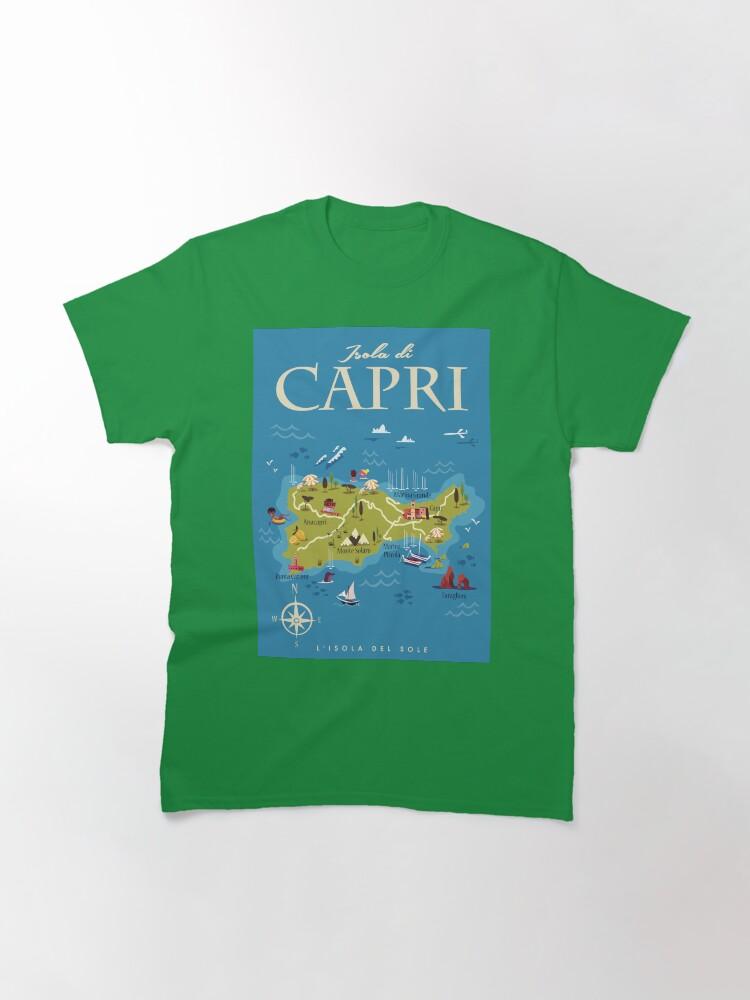 Peppino di Capri Capri map poster Classic T-Shirt