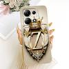 For Xiaomi Redmi Note 13 Pro 4G Case for Note13 Cover Initial Letter Crown Soft Silicone for Redmi Note 13Pro 5G Phone Capa