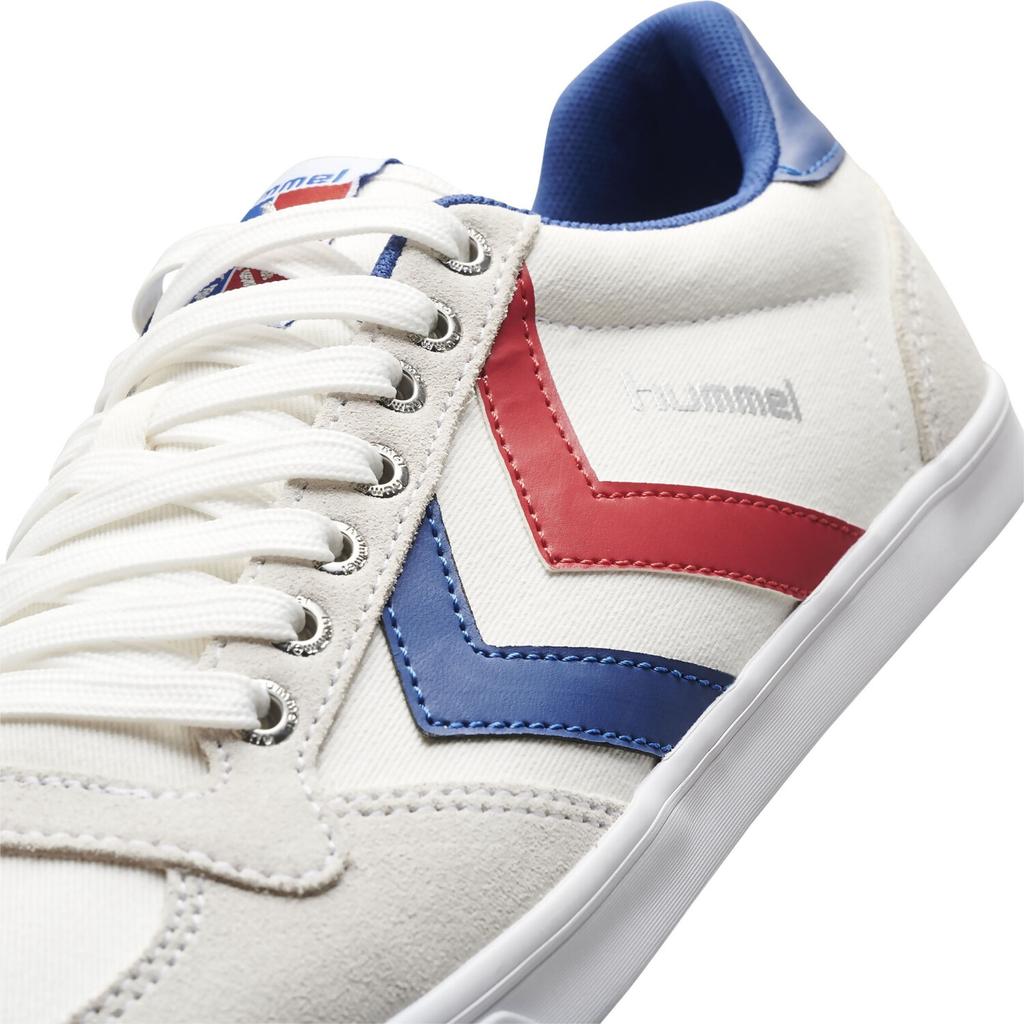 Кроссовки Hummel Slimmer Stadil Low Canvas белые/синие/красные/зеленые