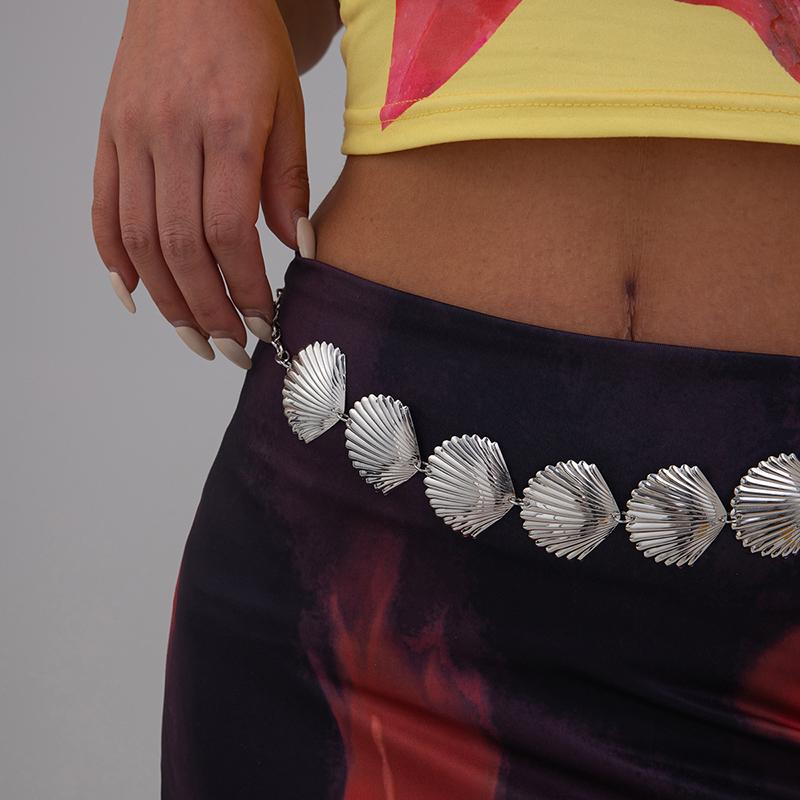Ethnic Style Starfish Shell Waist Chain Bohemian Versatile Belt For Women High-End Dress Waistband Retro Simple Belt Gifts