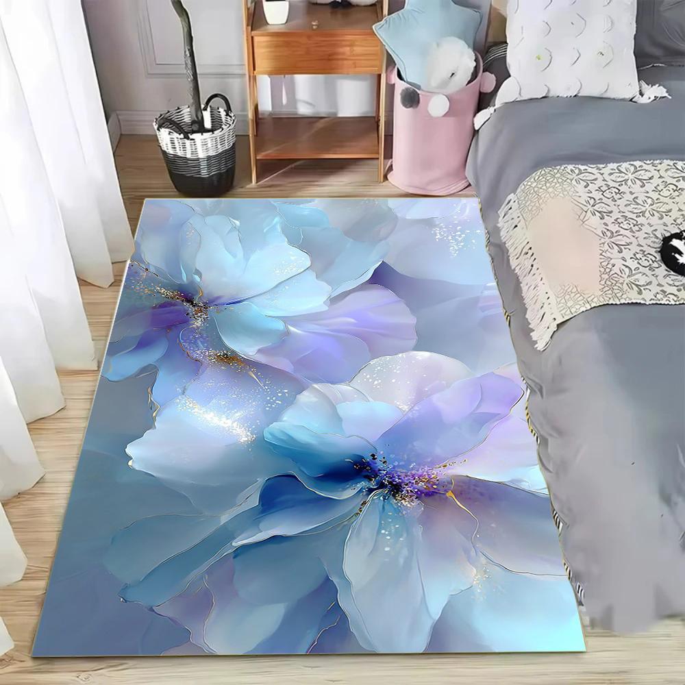 Dreamy Flowers Carpets Living Room Bedroom Area Rug Soft Non-Slip Children's Play Floor Mat Easy To Clean Carpet Home Decor Gift