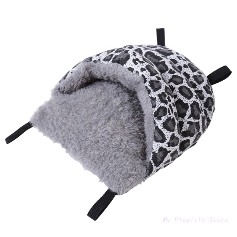 Kleintier Winterbett Haus Warm Hängematte Nest Zubehör für Hamster Meerschweinchen Igel Schlangen Spinnen Eidechsen