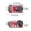 2-3S Lithium Battery Power Level Alarm Aircraft Model Battery Power Low Voltage alarming Module with Precision IC and LED Light