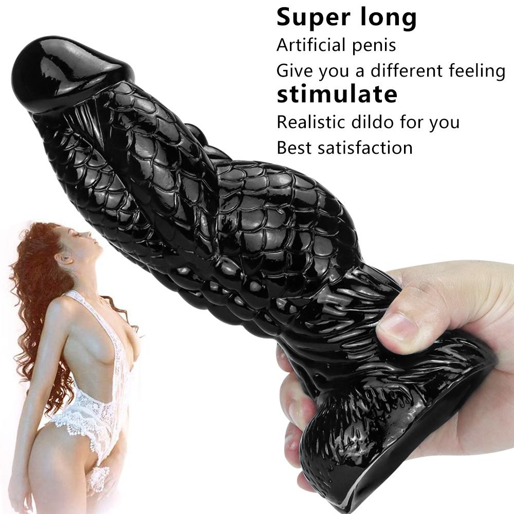 Enorme consolador negro con potente ventosa para juego Anal, enorme juguete para adultos, juguete sexual para adultos de gran tamaño, consolador realista de orgasmo rápido