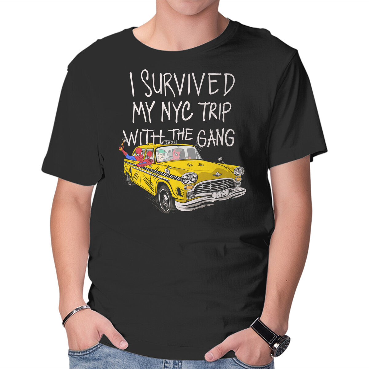 Unisex Crew Neck T-Shirt Spider Perks Graphic Short Sleeve Casual Tee XL