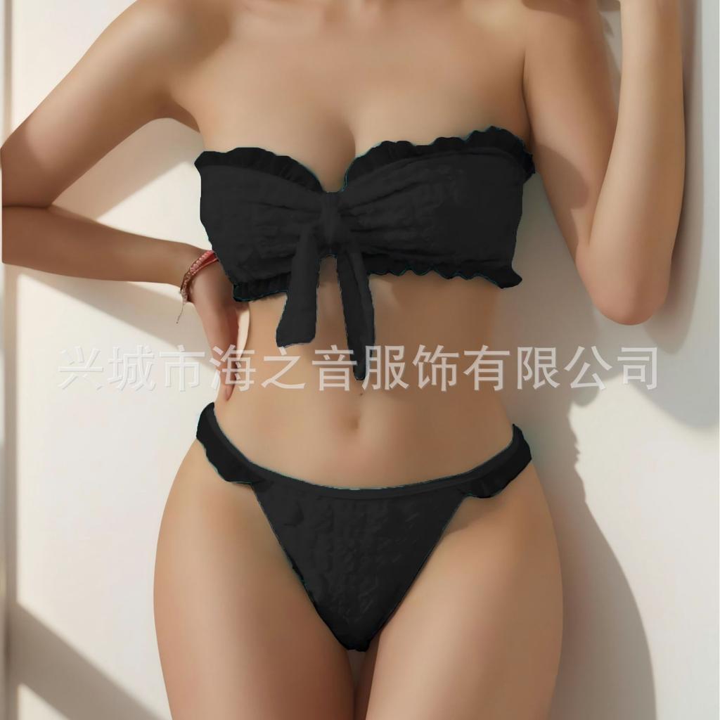 Neue Qualität Bikini Bikini Europäisches Und Amerikanisches Blasenstoff Geteilter Anzug Badeanzug Damen Bikini Badeanzug