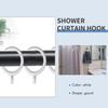 Good-20X White 25Mm Inner Plastic Curtain Rings