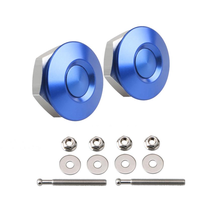 Universal Push Button Billet Quick Release Fasteners Set Racing Car Front Bumper Hood Pin Engine Bonnet Lock Latch Clip Body Kit